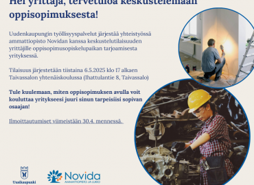 Keskustelutilaisuus oppisopimuksesta