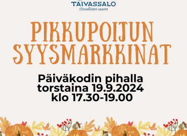 Pikkupoijun syysmarkkinat 19.9.